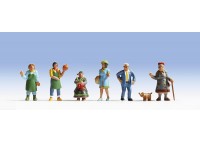 Set de figurine "La piata" - H0 Noch 15470